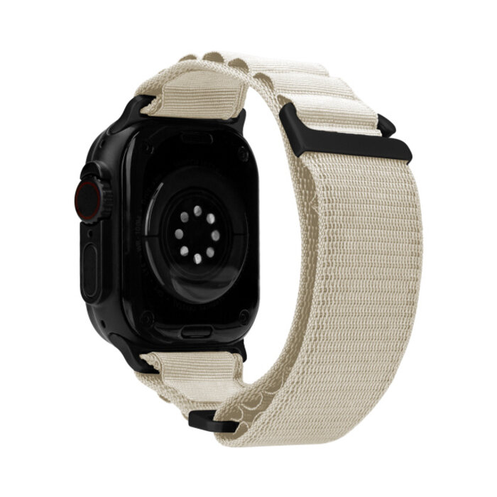 Mobilize Mobilize Nylon Watch Band - Alpine - Black Connector - for Apple 38/40/41/(Gen 10+) 42mm - Starlight