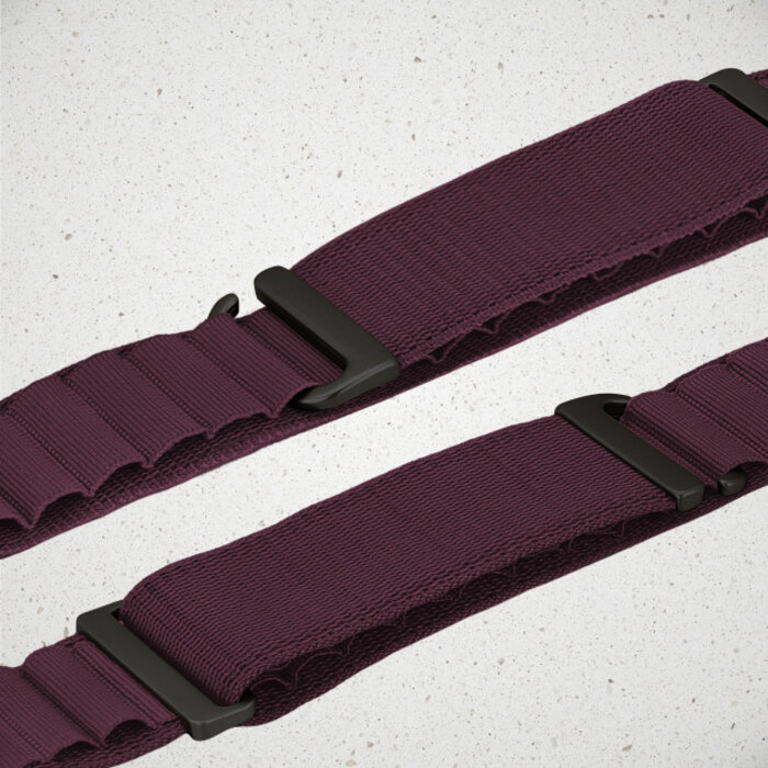 Mobilize Mobilize Nylon Watch Band - Alpine - Black Connector - for Apple 38/40/41/(Gen 10+) 42mm - Bordeaux