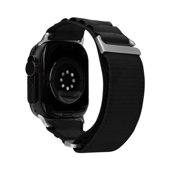 Mobilize Mobilize Alpine Nylon Horlogeband Apple Watch 38/40/41/42mm - Zwart