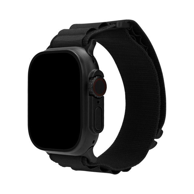 Mobilize Mobilize Nylon Alpine Horlogebandje voor Apple Watch 38/40/41/42mm - Zwart