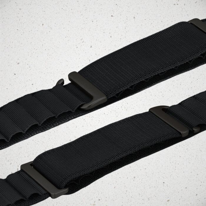 Mobilize Mobilize Nylon Alpine Horlogebandje voor Apple Watch 38/40/41/42mm - Zwart