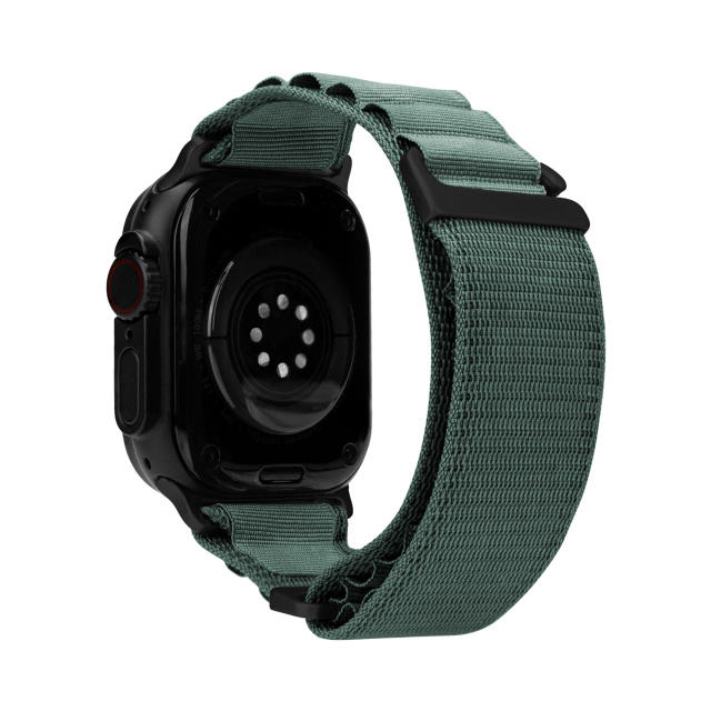 Mobilize Mobilize Alpine Nylon Watch Band Apple Watch 42/44/45/46/49mm - Groen