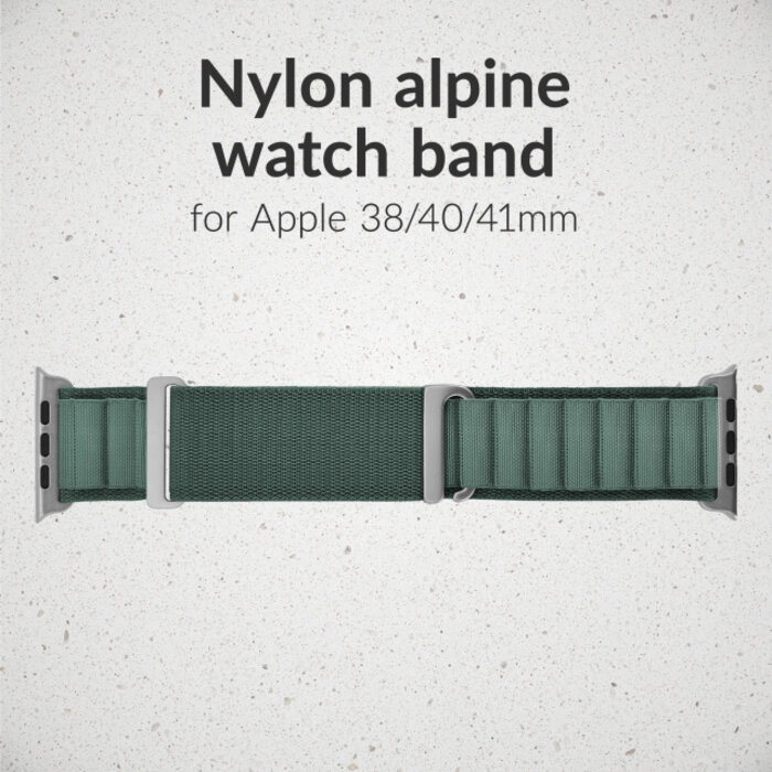 Mobilize Mobilize Alpine Nylon Watch Band 38/40/41/42mm - Titanium Connector - Groen