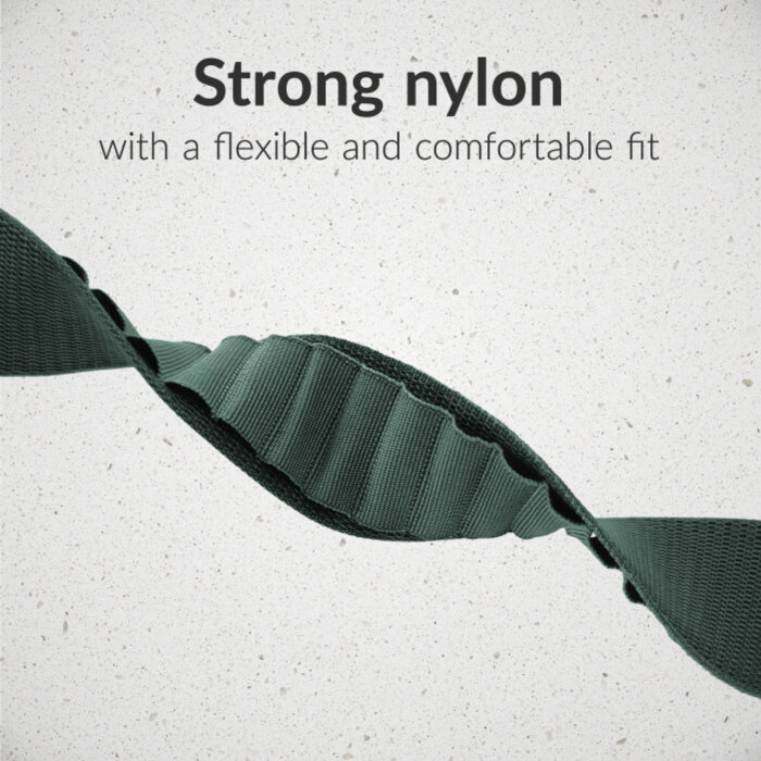 Mobilize Mobilize Alpine Nylon Watch Band 38/40/41/42mm - Titanium Connector - Groen