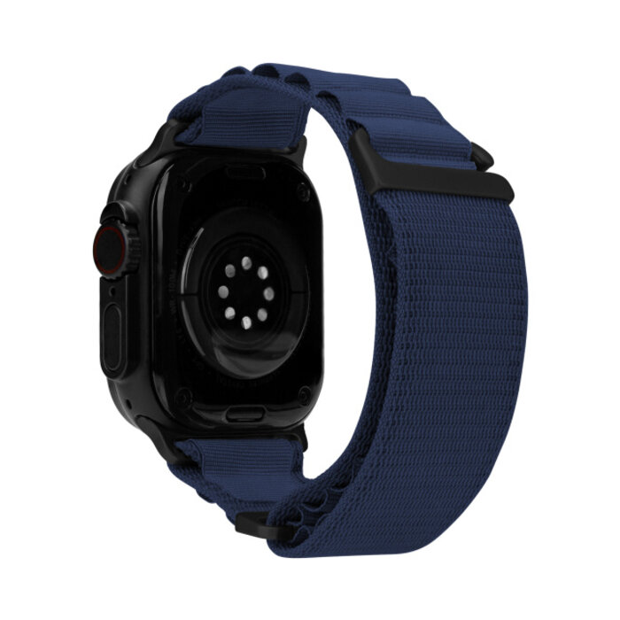 Mobilize Mobilize Nylon Watch Band - Alpine - Black Connector - for Apple 38/40/41/(Gen 10+) 42mm - Blue