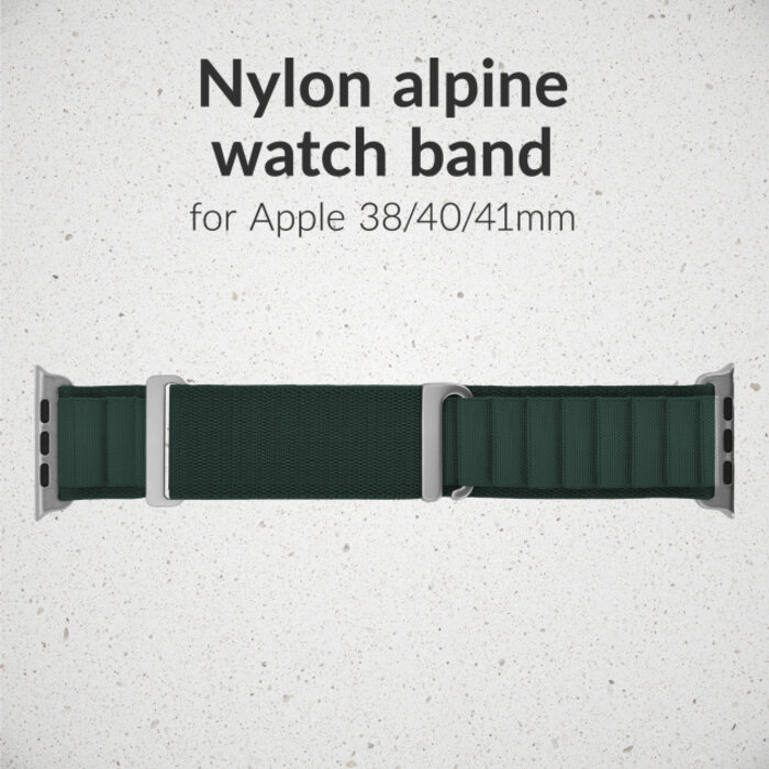 Mobilize Mobilize Alpine Nylon Watch Band Apple 38/40/41/42mm - Dark Green