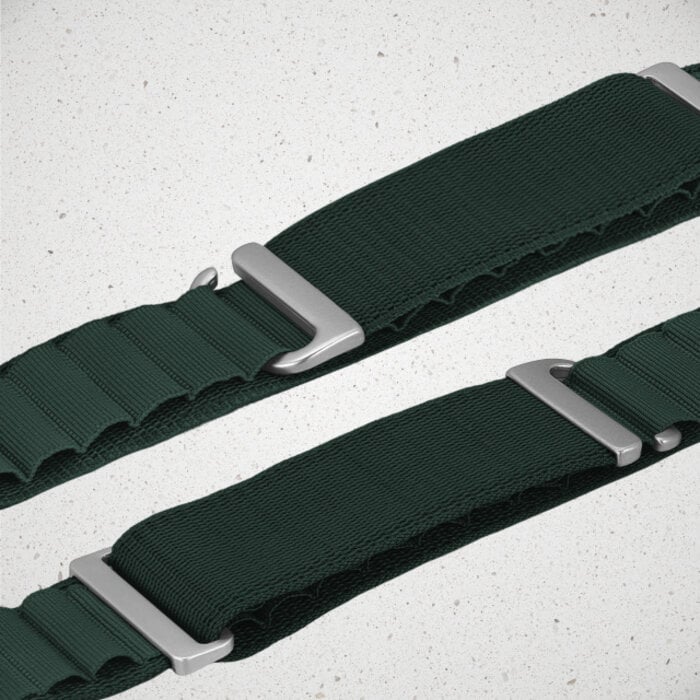 Mobilize Mobilize Alpine Nylon Watch Band Apple 38/40/41/42mm - Dark Green