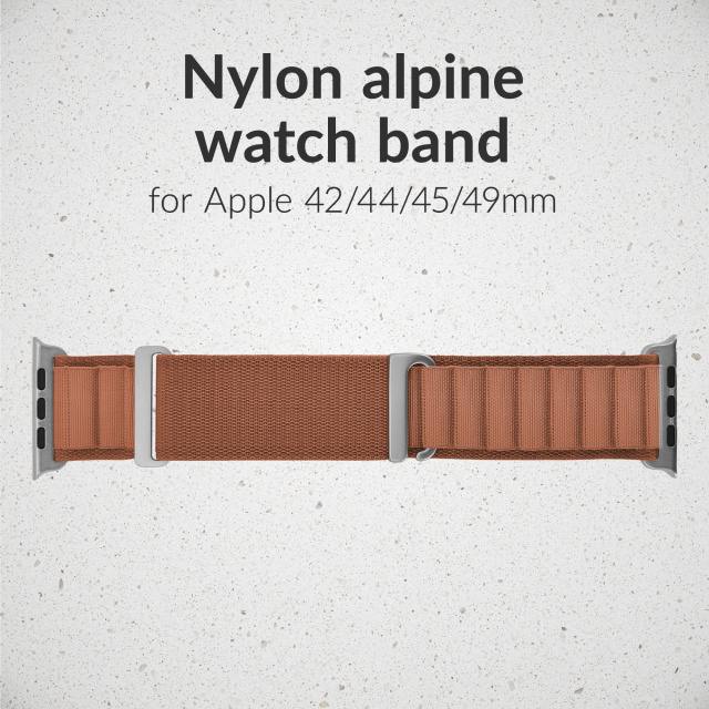Mobilize Mobilize Alpine Nylon Watch Band 42/44/45/46/49mm - Terracotta