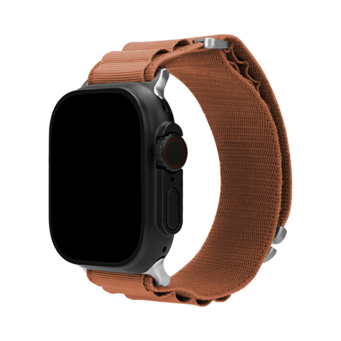 Mobilize Mobilize Alpine Nylon Watch Band met Titanium Connector - Terracotta