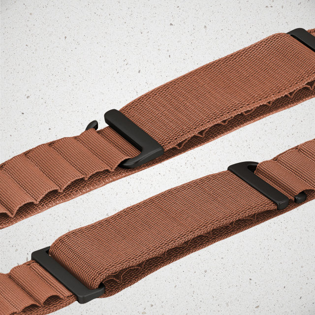 Mobilize Mobilize Alpine Nylon Bandje Apple Watch 38/40/41/42mm - Terracotta