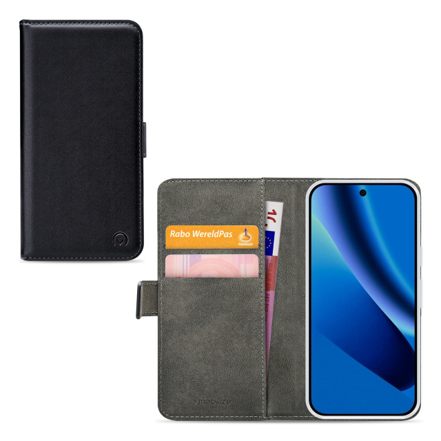 Mobilize Mobilize Classic Gelly Wallet Book Case Google Pixel 10a - Zwart