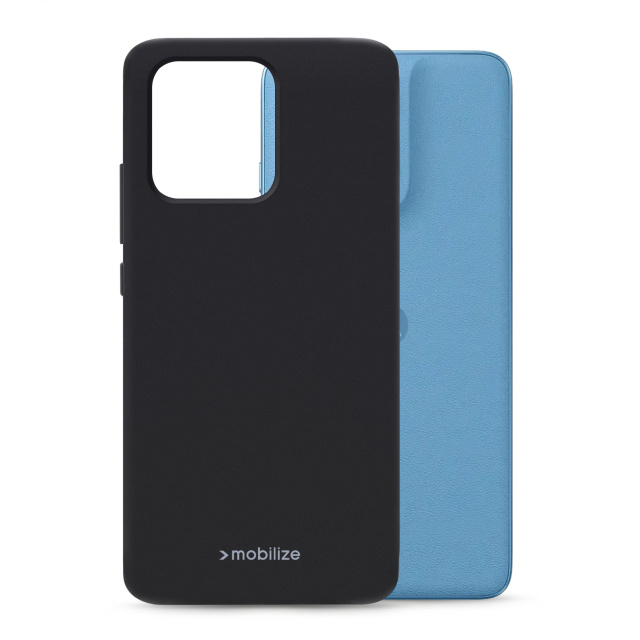 Mobilize Mobilize Rubber Gelly Case Motorola Moto G17 / G17 Power - Mat Zwart