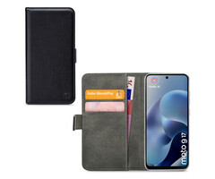 Mobilize Mobilize Classic Gelly Wallet Book Case Motorola Moto G17/G17 Power Black