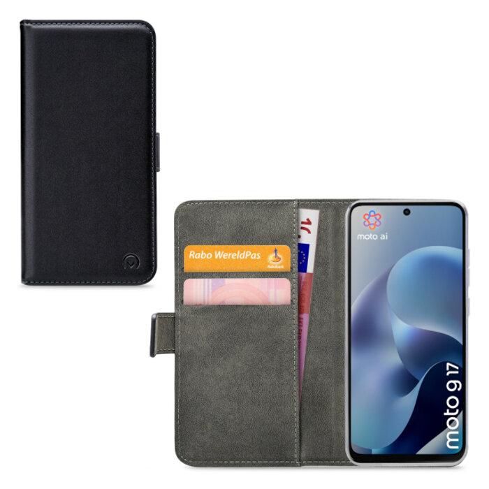Mobilize Mobilize Classic Gelly Wallet Book Case Motorola Moto G17/G17 Power Black