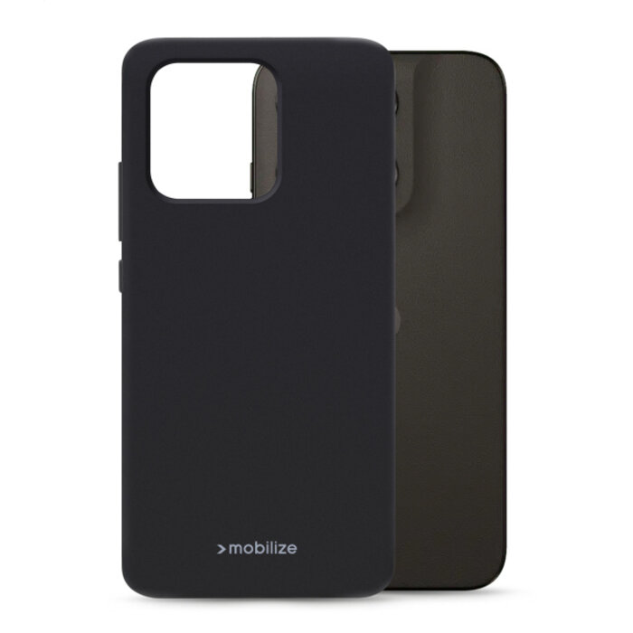 Mobilize Mobilize Rubber Gelly Case Motorola Moto G67 / G77 - Mat Zwart