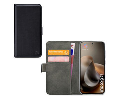 Mobilize Mobilize Classic Gelly Wallet Case Motorola Moto G67/G77 - Zwart