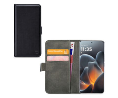 Mobilize Mobilize Classic Gelly Wallet Book Case Motorola Signature - Zwart