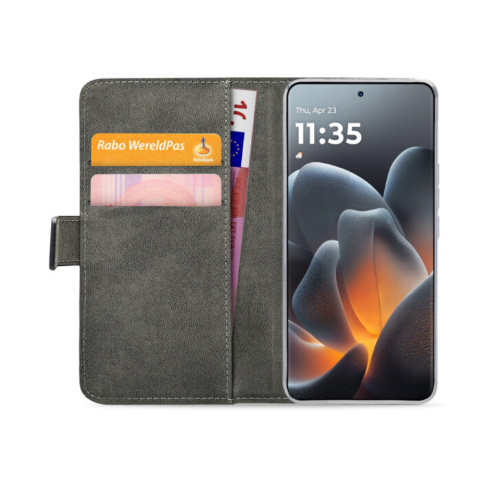 Mobilize Mobilize Classic Gelly Wallet Book Case Motorola Signature - Zwart