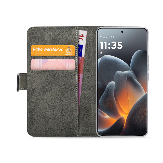 Mobilize Mobilize Classic Gelly Wallet Book Case Motorola Signature - Zwart