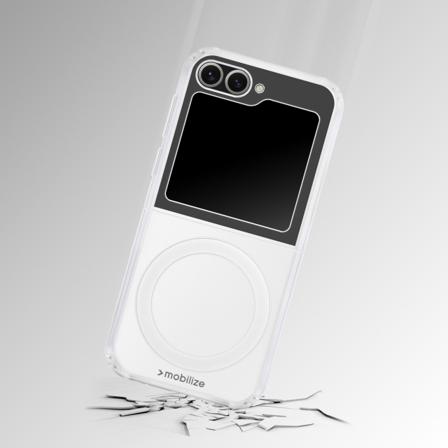 Mobilize Mobilize Naked Case MagSafe voor Samsung Galaxy Z Flip8 5G - Transparant
