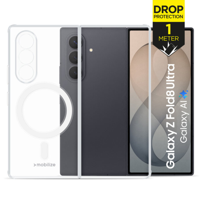 Mobilize Mobilize Magsafe Compatible Naked Protection Case for Samsung Galaxy Z Fold7 5G/Z Fold8 Ultra 5G Clear