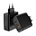 Mobilize GaN Snellader 100W - 2x USB-C + 1x USB-A - PD/PPS - Zwart