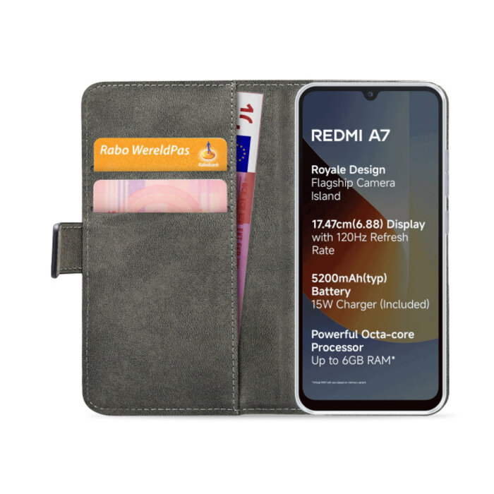 Mobilize Mobilize Classic Gelly Wallet Book Case Xiaomi Redmi A7 4G Zwart