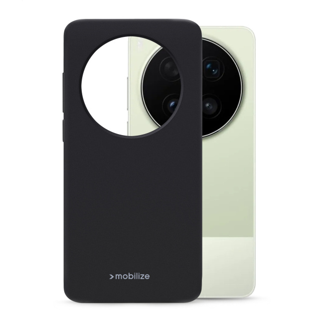 Mobilize Mobilize Rubber Gelly Case Vivo X300 Ultra - Matt Black