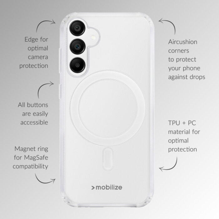Mobilize Mobilize Magsafe Compatible Naked Protection Case for Google Pixel 11/11 Pro Clear