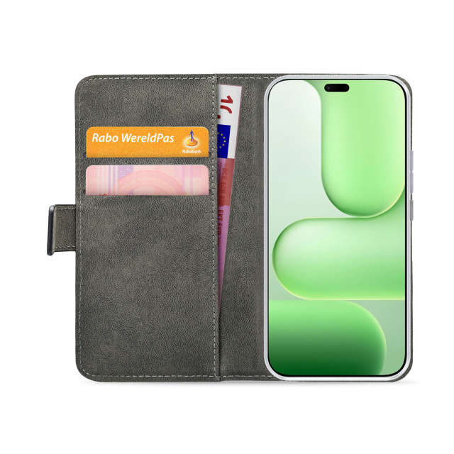 Mobilize Mobilize Classic Gelly Wallet Book Case Honor 600 Lite Zwart