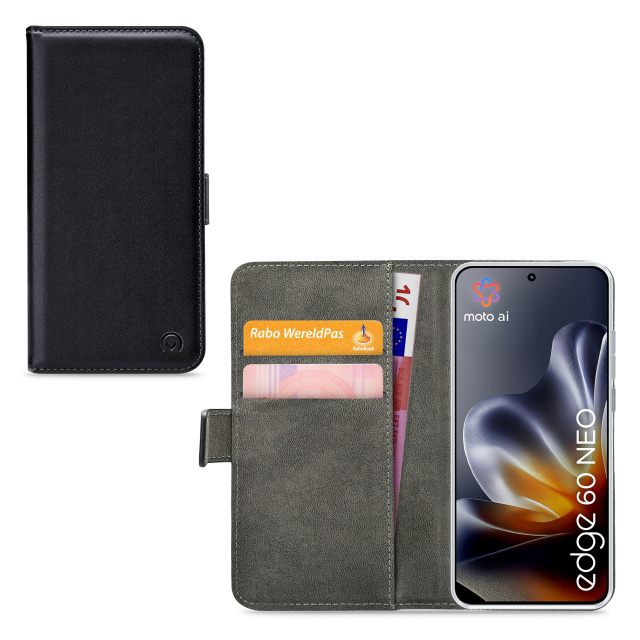 Mobilize Mobilize Classic Gelly Wallet Book Case Motorola Edge 60 Neo - Zwart