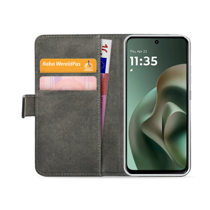Mobilize Mobilize Classic Wallet Book Case - Motorola Moto G57 / G67 Power - Zwart