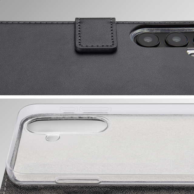Mobilize Mobilize Classic Gelly Wallet Book Case Motorola Moto G57 - Zwart