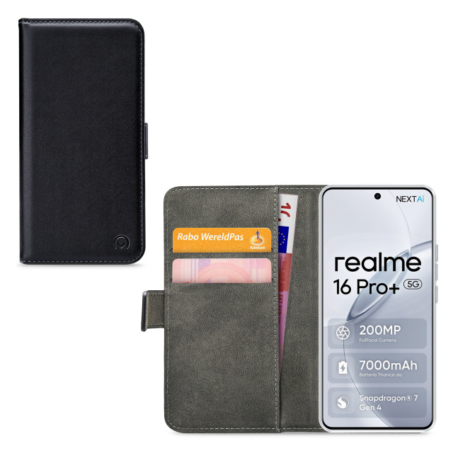 Mobilize Mobilize Classic Gelly Wallet Book Case realme 16 Pro+ 5G Zwart