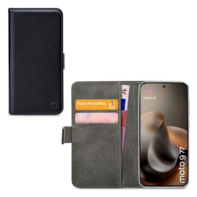 Mobilize Mobilize Classic Gelly Wallet Book Case Motorola Moto G37 - Zwart