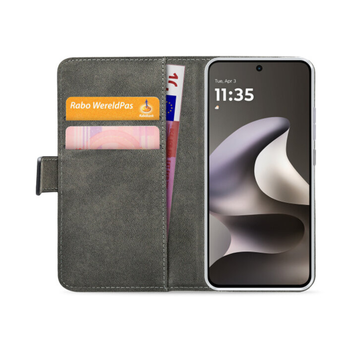 Mobilize Mobilize Classic Gelly Wallet Book Case Motorola Moto G37/G77 Power Zwart