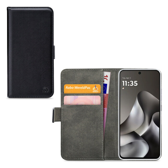 Mobilize Mobilize Classic Gelly Wallet Book Case Motorola Moto G47 Zwart