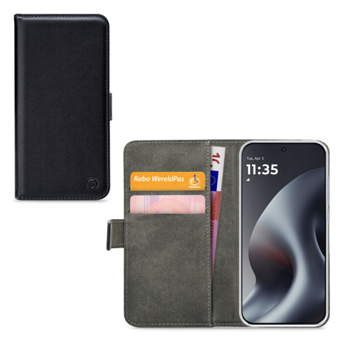 Mobilize Mobilize Classic Gelly Wallet Book Case Motorola Moto G87 - Zwart