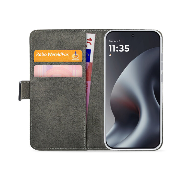 Mobilize Mobilize Classic Gelly Wallet Book Case Motorola Moto G87 - Zwart