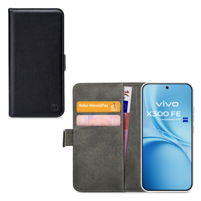 Mobilize Mobilize Classic Gelly Wallet Book Case Vivo X300 FE Zwart