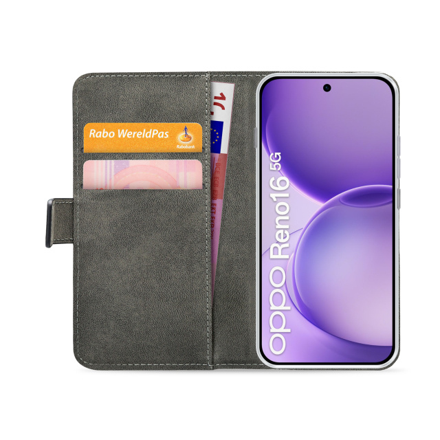 Mobilize Mobilize Classic Gelly Wallet Book Case OPPO Reno16 5G - Zwart
