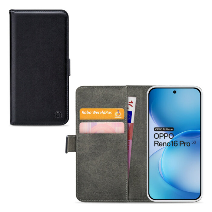 Mobilize Mobilize Classic Gelly Wallet Book Case OPPO Reno16 Pro 5G - Zwart