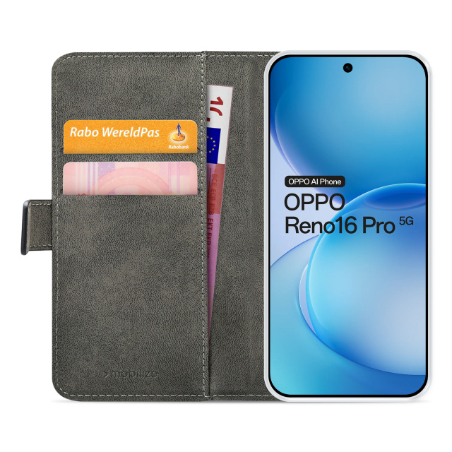 Mobilize Mobilize Classic Gelly Wallet Book Case OPPO Reno16 Pro 5G - Zwart