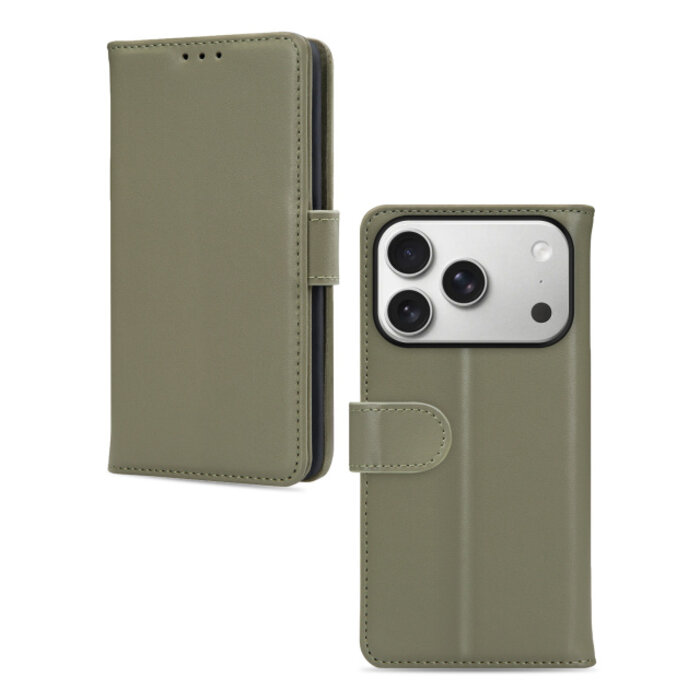 Mobilize Mobilize Premium Gelly Wallet Book Case Apple iPhone 17 Pro/18 Pro - Groen