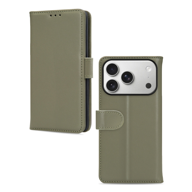 Mobilize Mobilize Premium Gelly Wallet Book Case Apple iPhone 17 Pro/18 Pro - Groen
