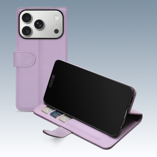 Mobilize Mobilize Premium Gelly Wallet Book Case iPhone 17 Pro/18 Pro Paars