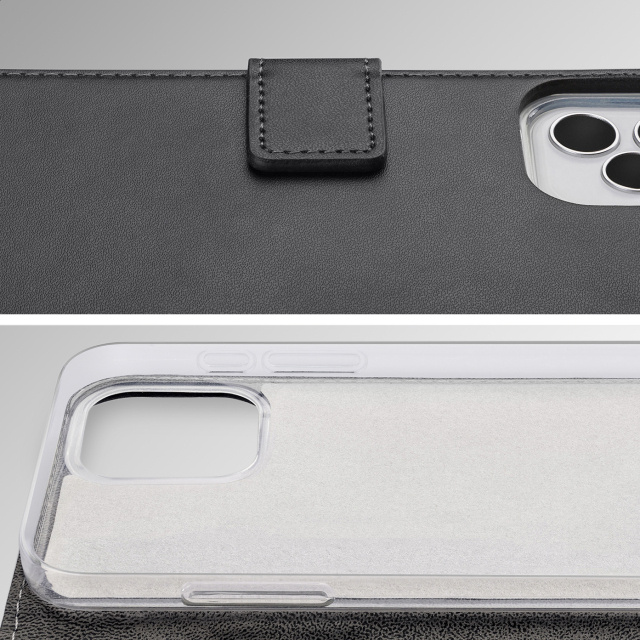 Mobilize Mobilize Classic Gelly Wallet Book Case Apple iPhone 17/18 Pro Max Zwart