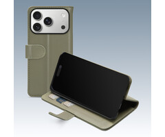 Mobilize Mobilize Premium Gelly Wallet Book Case iPhone 17/18 Pro Max Groen