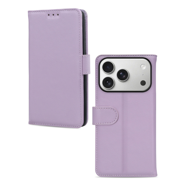 Mobilize Mobilize Premium Gelly Wallet Book Case iPhone 17/18 Pro Max - Paars
