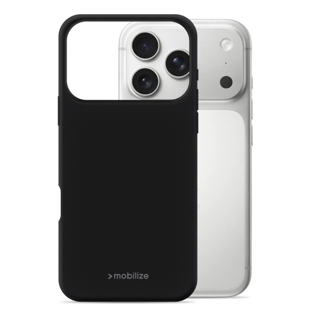 Mobilize Mobilize Rubber Gelly Case Apple iPhone 17 Pro/18 Pro - Mat Zwart